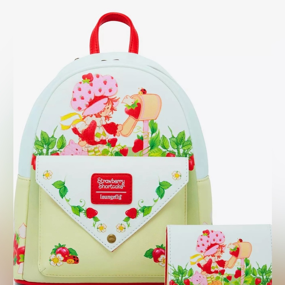 NWT Loungefly Strawberry Shortcake Envelope Mini Backpack